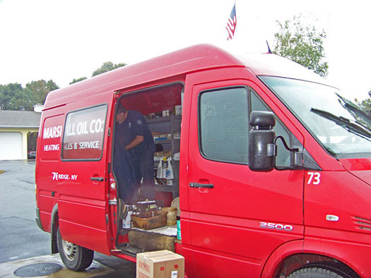 marshall oil service van